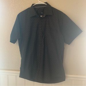 Nicole Miller print pattern, size large men’s button down shirt